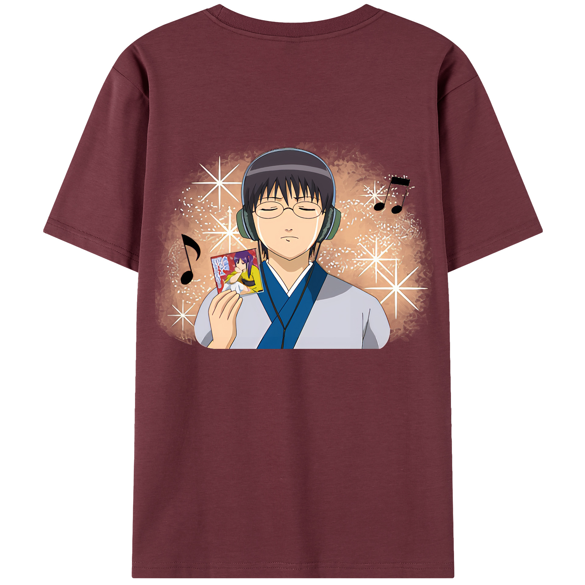 （画像用） ぎんたま 坂田銀時（さかたぎんとき） 神楽 志村新八（しむら しんぱち） GINTAMA Sakata Gintoki Kagura Shimura Shinpachi 綿100％半袖Tシャツ（背面プリント）